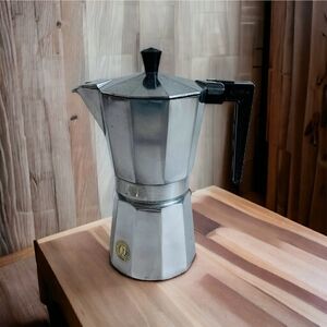 Vintage Espresso Maker VALIRA ESPEJO COFFEE MAKER Silver Aluminum Coffee Presser